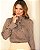 Blusa Manga Longa Listrada Punho Largo Donna Ritz - Imagem 9