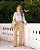 Calça Wide Leg Em Alfaiataria Botão Basic Donna Ritz - Imagem 4