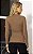 Blusa Tricot Manga Longa Canelado Botão Ombros - Imagem 4