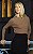 Blusa Tricot Raglan Bicolor Manga Longa - Imagem 3