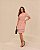 Vestido Tubo Alfaiataria Manga Curta Com Cinto - Imagem 1