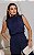 Blusa Em Crepe Gola Alta e Pregas - Imagem 1
