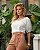 Blusa Em Viscolinho Com Decote V E Pregas Manga - Imagem 3