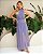 Vestido Longo Gola Alta Chiffon Listras Donna Ritz - Imagem 4