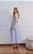 Vestido Chemise Viscose Cavado Com Faixa Listrado - Imagem 4