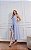 Vestido Chemise Viscose Cavado Com Faixa Listrado - Imagem 2