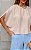 Blusa Capa Com Franzido Decote Doce Flor - Imagem 7
