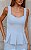 Calça Flare Alfaiatria Com Botão Forrado Doce Flor - Imagem 7