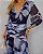 Vestido Midi Tule Decote V Com Drapeado - Imagem 4