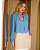 Blusa Manga Longa Gola Gravata Donna Ritz - Imagem 1