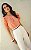 Blusa Em Crepe Pregas Manga Tulipa Donna Ritz - Imagem 1