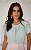 Blusa Em Crepe Pregas Manga Tulipa Donna Ritz - Imagem 7