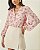 Blusa Crepe Decote V Floral Com Botões Milalai - Imagem 4