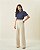 Blusa Crepe Com Pregas Gola Milalai - Imagem 2