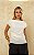 Blusa Canoa Drapeado Lateral Doce Flor - Imagem 1