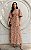 Vestido Em Viscose Bordado Manga Sino - Imagem 1