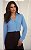 Blusa Decote Prega Manga Longa Donna Ritz - Imagem 1