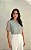Blusa Manga Balone Chiffon Listras Donna Ritz - Imagem 5