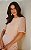 Blusa Manga Balone Chiffon Listras Donna Ritz - Imagem 2