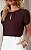 Blusa Em Crepe Manga Curta Gota E Pregas Milalai - Imagem 7