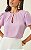 Blusa Em Crepe Manga Curta Gota E Pregas Milalai - Imagem 13
