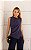 Regata Crepe Transpassado Drape Milalai - Imagem 7