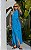 Vestido Midi Em Viscose Gola Alta - Imagem 1