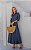 Vestido Midi Jeans Manga Longa - Imagem 3