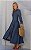Vestido Midi Jeans Manga Longa - Imagem 4