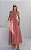 Vestido Midi Tricoline Listrado - Imagem 1