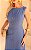 Vestido Tubo Alfaiataria Gola Canoa Botões - Imagem 3