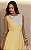Vestido Midi Linho Bicolor Decote Redondo - Imagem 3
