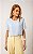 Blusa De Crepe Com Maga Curta Doce Flor - Imagem 1