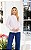 Camisa Tricoline Listrada Gola Assimétrica Donna Ritz - Imagem 1
