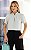 Blusa Em Crepe Pregas Gola Curva Donna Ritz - Imagem 7