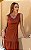Vestido Midi Em Tricoline Com Recortes e Pesponto - Imagem 5