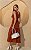 Vestido Midi Em Tricoline Com Recortes e Pesponto - Imagem 2