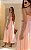 Vestido Midi Linho Decote Reto Evasê - Imagem 3