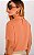 Blusa Em Crepe Gola Alta Com Franzido Donna Ritz - Imagem 4