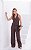 Calça Wide Leg Twill Com Passante Donna Ritz - Imagem 9