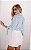 Camisa Tricoline Listrada Amarração No Punho Donna Ritz - Imagem 3