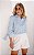 Camisa Tricoline Listrada Amarração No Punho Donna Ritz - Imagem 2