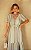 Vestido Longo Manga Balone Em Chiffon Listrado Donna Ritz - Imagem 2