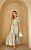 Vestido Longo Manga Balone Em Chiffon Listrado Donna Ritz - Imagem 1