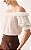 Blusa Em Crepe Com Babados Ombro A Ombro Milalai - Imagem 5
