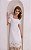 Vestido Midi Algodão Bordado Na Saia - Imagem 9