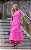 Vestido Midi Em Linho Decote Quadrado com Entremeios Guipir - Imagem 1