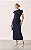 Saia Midi Em Viscose Twill Com Fenda Costas Milalai - Imagem 1