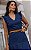 Vestido Midi Em Tricoline Com Mangas Curtas de Babados - Imagem 7