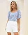 Blusa Em Viscose Listra Floral Donna Ritz - Imagem 2